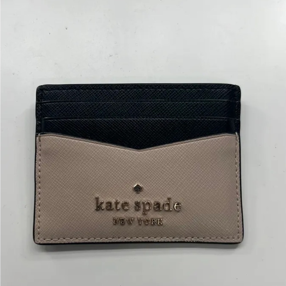 Kate Spade Black and Tan Card Holder